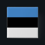 Chapa Cuadrada Bandera de Estonia<br><div class="desc">Bandera de Estonia</div>