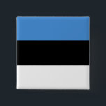 Chapa Cuadrada Bandera de Estonia<br><div class="desc">Bandera de Estonia</div>