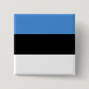Chapa Cuadrada Bandera de Estonia