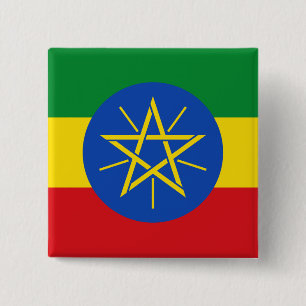 Chapa Cuadrada Bandera de Etiopía (etíope)