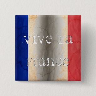 Chapa Cuadrada Bandera de Francia