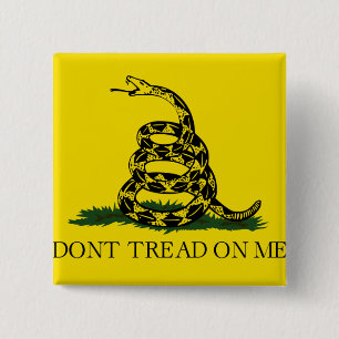 Chapa Cuadrada Bandera de Gadsden
