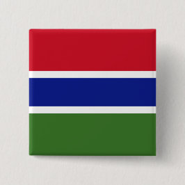 Chapa Cuadrada Bandera de Gambia
