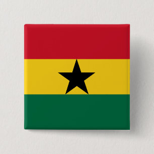 Chapa Cuadrada Bandera de Ghana