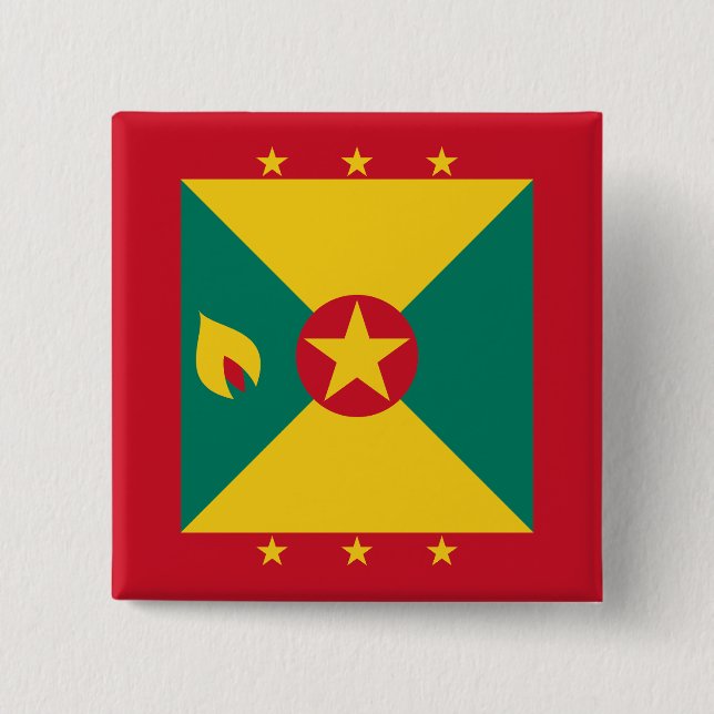 Chapa Cuadrada Bandera de Granada (Anverso)