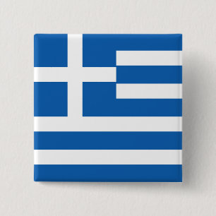 Chapa Cuadrada Bandera de Grecia