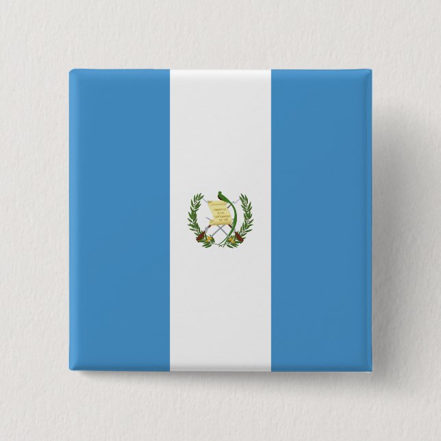 Chapa Cuadrada Bandera de Guatemala (Anverso)