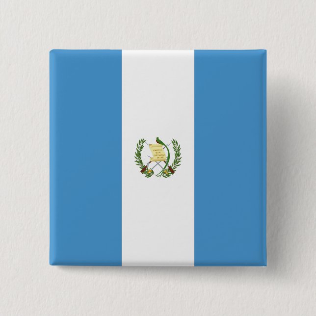 Chapa Cuadrada Bandera de Guatemala (Guatemala) (Anverso)