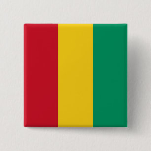 Chapa Cuadrada Bandera de Guinea
