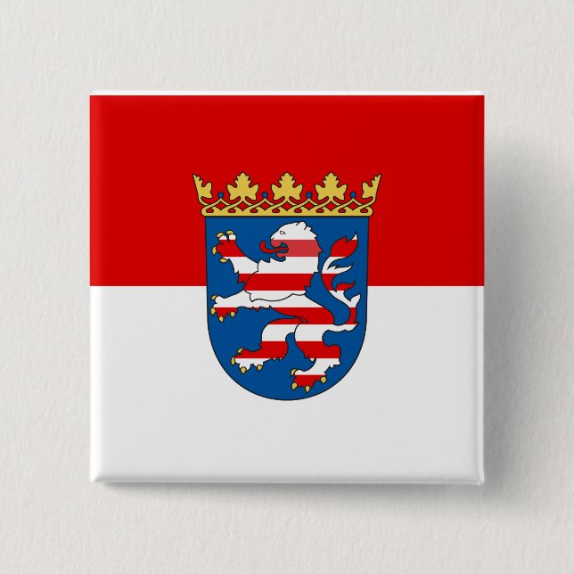 Chapa Cuadrada Bandera de Hesse (Anverso)