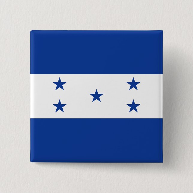 Chapa Cuadrada Bandera de Honduras (Anverso)