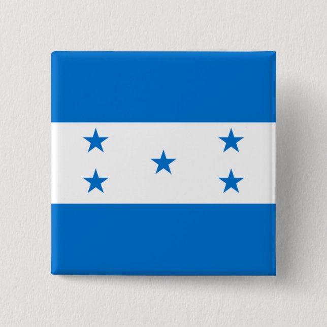 Chapa Cuadrada Bandera de Honduras (Anverso)