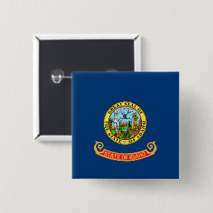 Chapa Cuadrada Bandera de Idaho: el estado de Gem, América Montañ