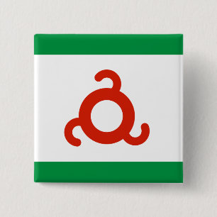 Chapa Cuadrada Bandera de Ingushetia