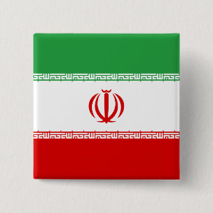 Chapa Cuadrada Bandera de Irán (iraní)