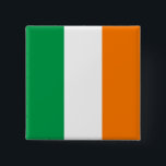 Chapa Cuadrada Bandera de Irlanda<br><div class="desc">Bandera de Irlanda</div>