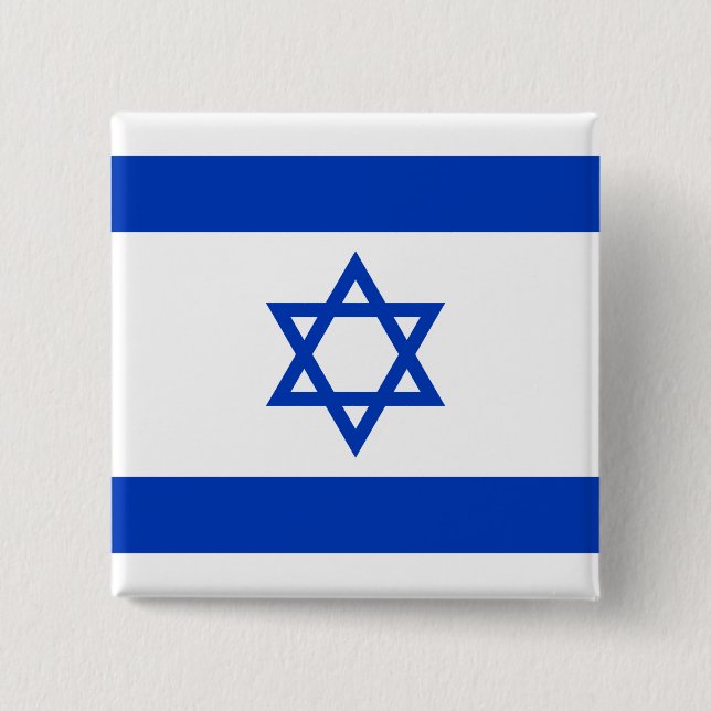 Chapa Cuadrada Bandera de Israel (Anverso)