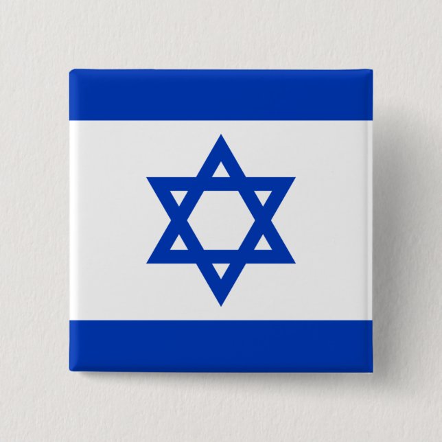 Chapa Cuadrada Bandera de Israel (Anverso)