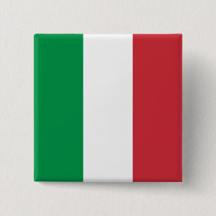Chapa Cuadrada Bandera de Italia