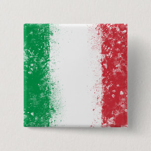 Chapa Cuadrada Bandera de Italia