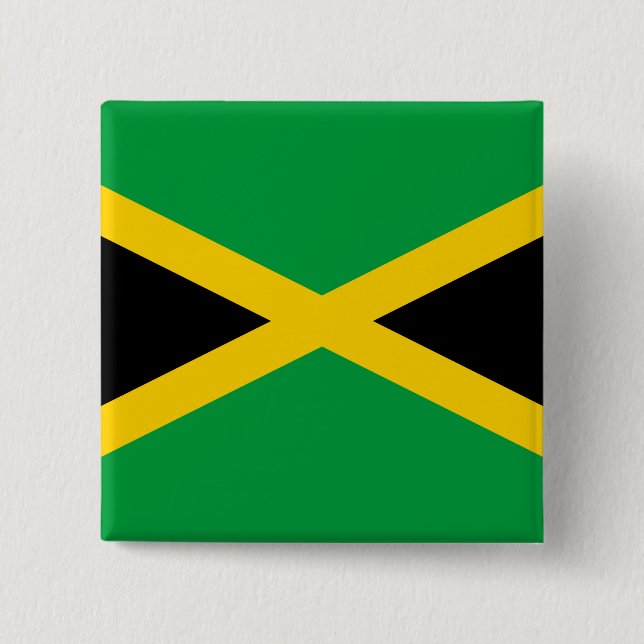 Chapa Cuadrada Bandera de Jamaica (Anverso)