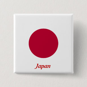Chapa Cuadrada Bandera de Japón