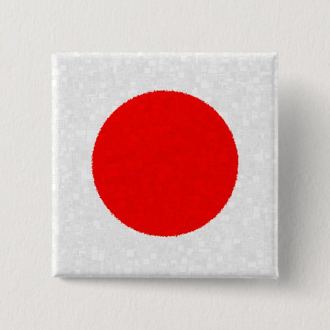 CHAPA CUADRADA BANDERA DE JAPÓN (Anverso)