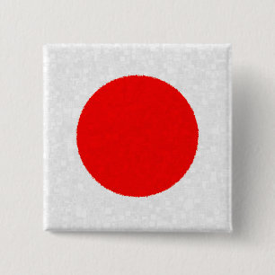CHAPA CUADRADA BANDERA DE JAPÓN