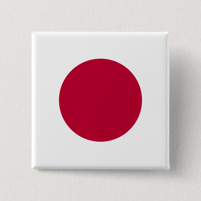 Chapa Cuadrada Bandera de Japón (japonesa) (Anverso)