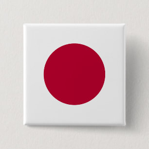 Chapa Cuadrada Bandera de Japón (japonesa)