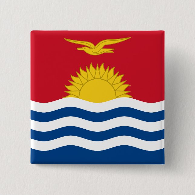 Chapa Cuadrada Bandera de Kiribati (Anverso)