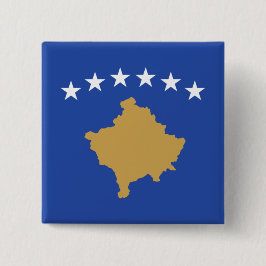 Chapa Cuadrada Bandera de Kosovo