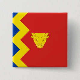 Chapa Cuadrada Bandera de la ciudad de Birmingham