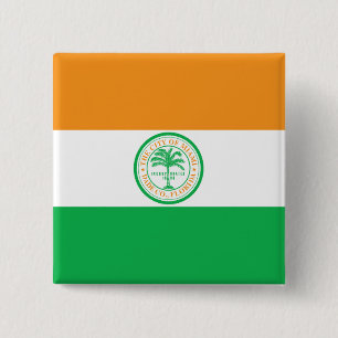 Chapa Cuadrada Bandera de la Ciudad de Miami (Florida)