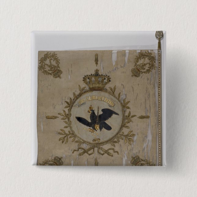 Chapa Cuadrada Bandera de la infantería prusiana (Anverso)