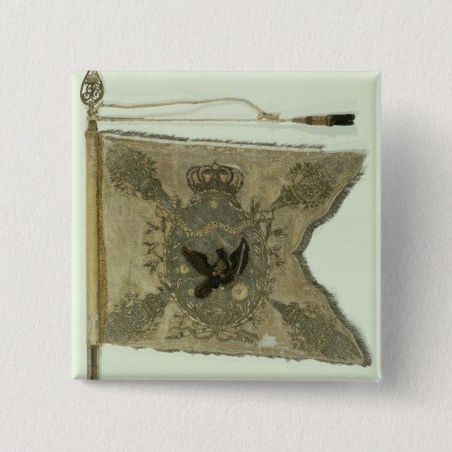 Chapa Cuadrada Bandera de la infantería prusiana debajo de (Anverso)