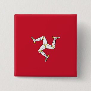 Chapa Cuadrada Bandera de la Isla de Man