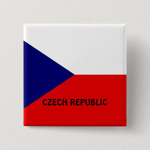 Chapa Cuadrada Bandera de la República Checa