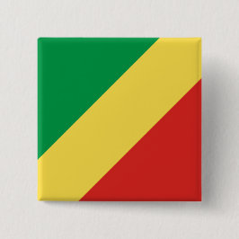 Chapa Cuadrada Bandera de la República del Congo