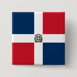 Chapa Cuadrada Bandera de la República Dominicana