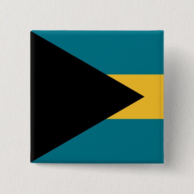 Chapa Cuadrada Bandera de las Bahamas (Anverso)