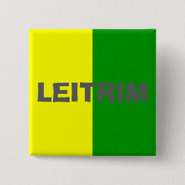 Chapa Cuadrada Bandera de Leitrim del condado
