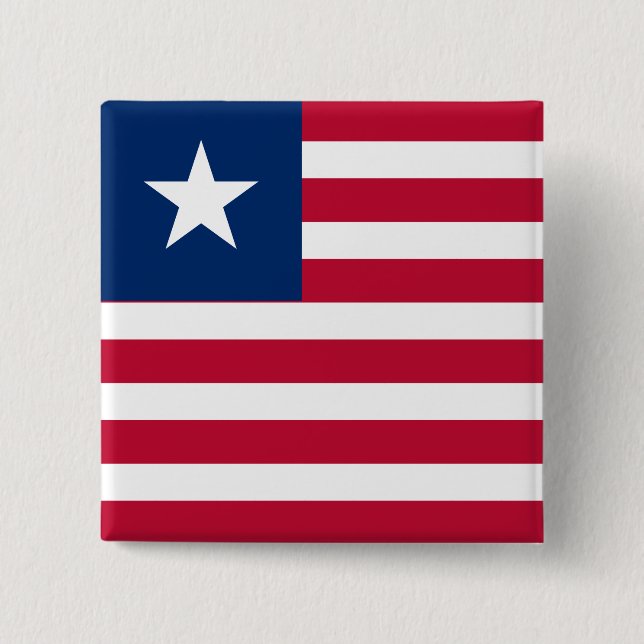 Chapa Cuadrada Bandera de Liberia (Anverso)