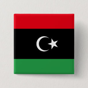 Chapa Cuadrada Bandera de Libia (Libia)