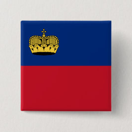 Chapa Cuadrada Bandera de Liechtenstein