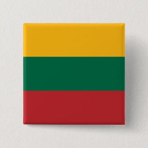 Chapa Cuadrada Bandera de Lituania