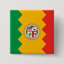 Chapa Cuadrada Bandera de Los Ángeles (California, Estados Unidos