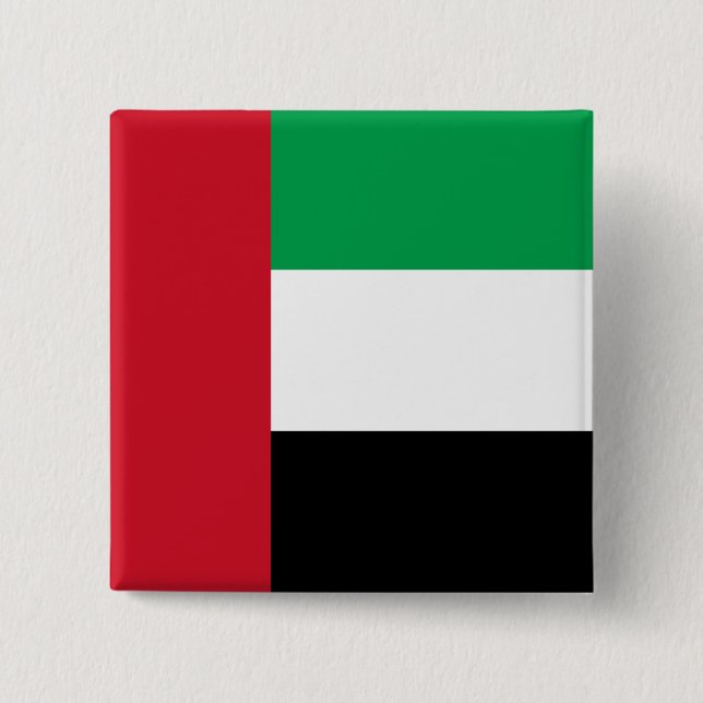 Chapa Cuadrada Bandera de los Emiratos Árabes Unidos (Anverso)