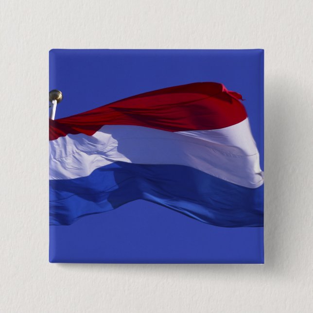Chapa Cuadrada bandera de Luxemburgo RF) (Anverso)