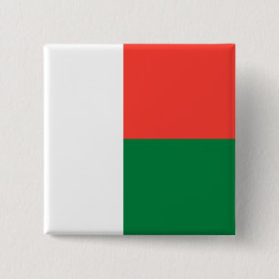 Chapa Cuadrada Bandera de Madagascar